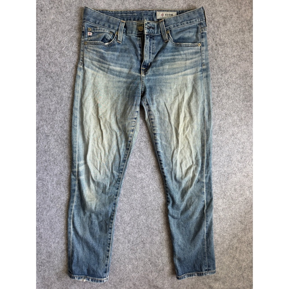 AG Adriano Goldschmied Women AG-ED Boyfriend Jeans 25R Blue Faded Denim